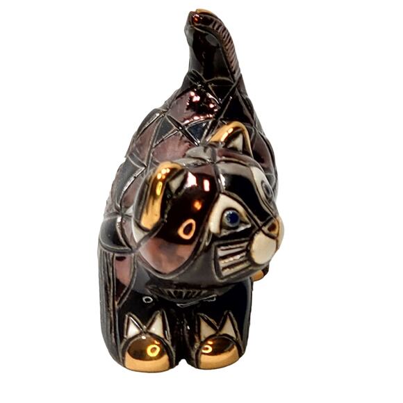 Artesania Rinconada Black Kitten 1715 Rinca Babies Platinum Gold Animalcore - Picture 6 of 12